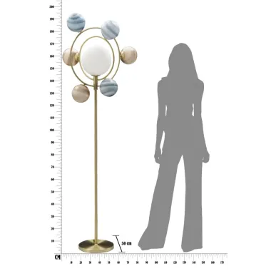 LAMPA PODŁOGOWA UNIVERSO 80x50x195 cm
